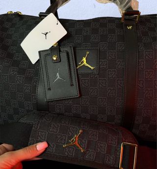 Bolsa de viaje Jordan Monograma Logo Negra