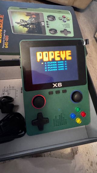 Consola de videojuegos X6 Verde
