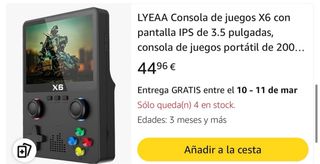 Consola de videojuegos X6 Verde
