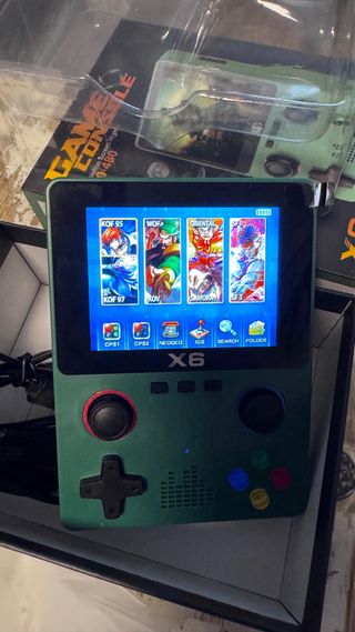 Consola de videojuegos X6 Verde