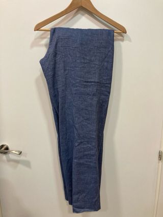 Pantalones Claudie Pierlot azules con cinturón