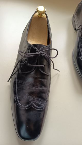 Scarpe Gucci Derby Pelle Nera Taglia 42