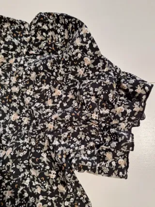 Blusa mujer floral negra  SHEIN talla XXL NUEVA