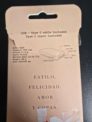 Batería Externa Lucía Be 5000 mAh