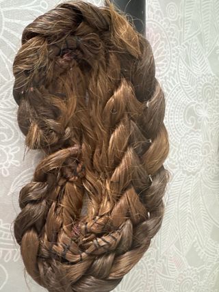 Moño fallera trenzado