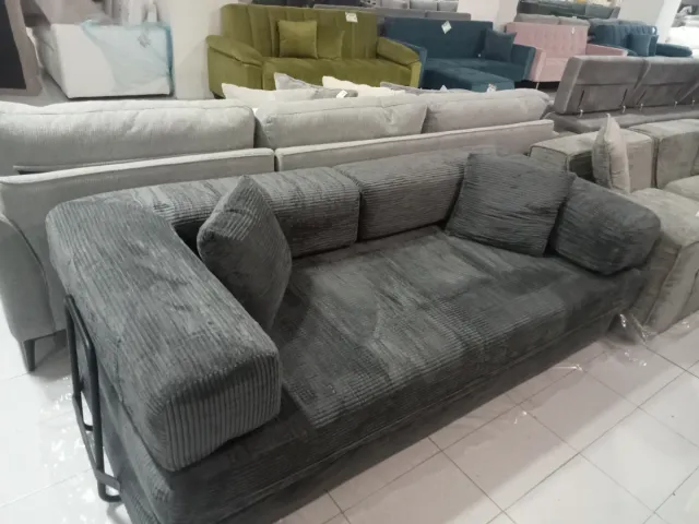 Sofá cama Daza gris pana