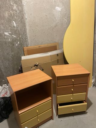 Mesitas de noche y cabecero