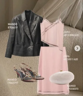 Top lencero organza rosa Zara Talla M