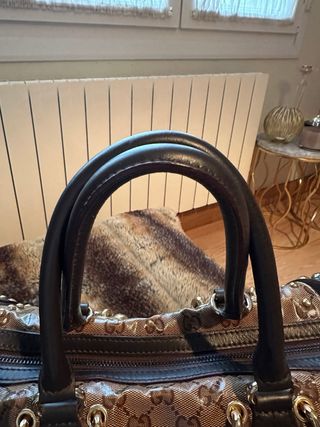 Bolso Gucci Babouska Hysteria Marrón y Dorado