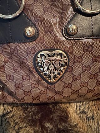 Bolso Gucci Babouska Hysteria Marrón y Dorado