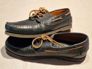 Zapatos náuticos Iturri piel negra talla 45