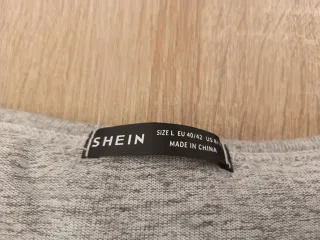 Jersey SHEIN gris con encaje