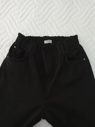 Pantalones negros talla 40 cintura elástica
