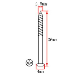 4 TORNILLOS + MUELLES GUITARRA BAJO PASTILLAS
