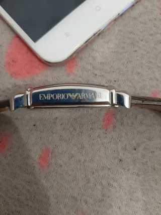 Reloj Emporio Armani Cuadrado Marrón/Plata