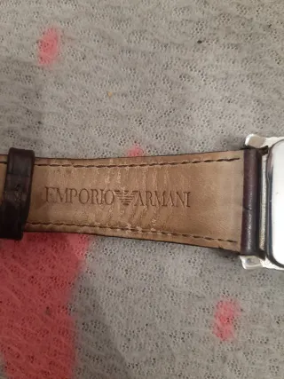 Reloj Emporio Armani Cuadrado Marrón/Plata