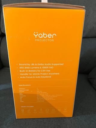 Proyector Yaber T2 Beige/Gris