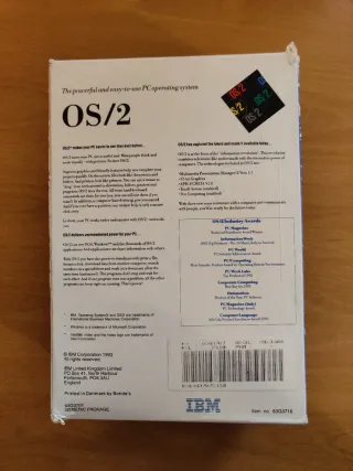 IBM OS/2 2.1 original caja manuales 24 disquetes