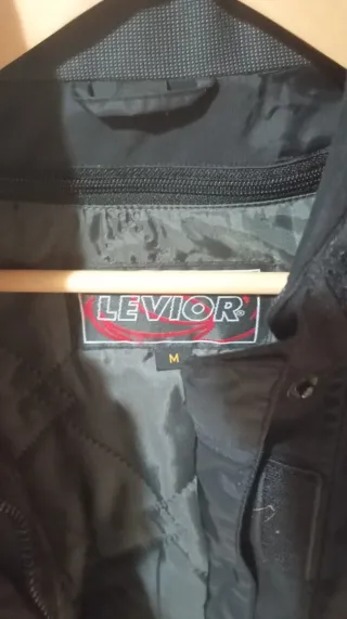 Chaqueta Moto Levior Negra y Gris talla M de mujer