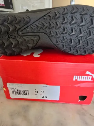 Botas de niño para futbol, Puma grises y