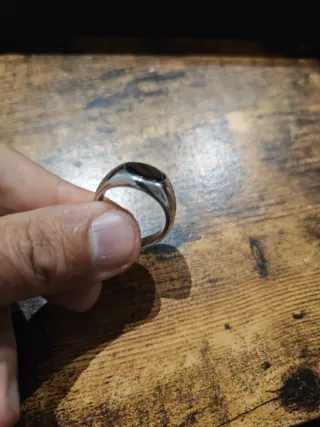 Anillo Acero Inoxidable Hombre Negro