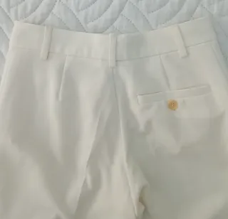 Pantalones vestir color crudo talla 34