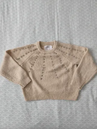 Jersey Zara niña con pedrería