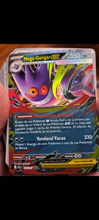 Carta Pokémon Mega-Gengar EX 125/217