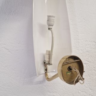 Aplique de pared MetalArte blanco y dorado