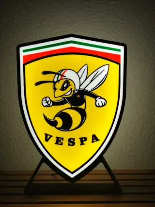 Letrero led vespa