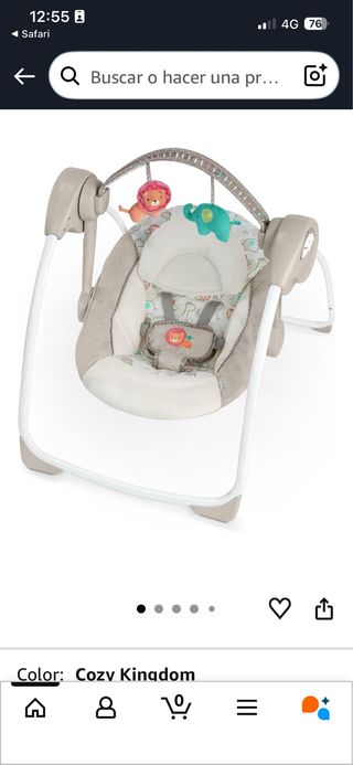 Columpio bebé Ingenuity Cozy Kingdom