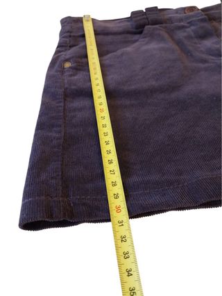 Minigonna Velluto Viola XS/S - Made in Italy