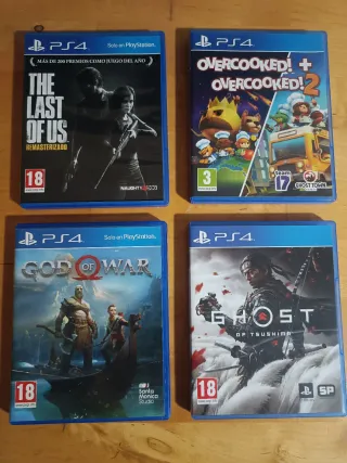 4 Juegos PS4: God of War, Ghost of Tsushima...