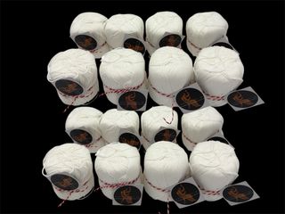 16 ovillos algodón 100% no mercerizado