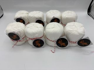 16 ovillos algodón 100% no mercerizado