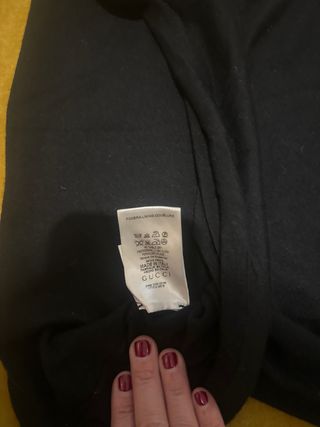 Jersey fino Gucci negro y morado cachemire