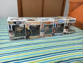 Lote 5 Funko Pop! Star Wars, Fortnite, Dragon Ball