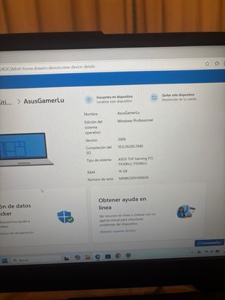 ASUS TUF Gaming F15 Laptop Negra