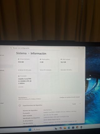 ASUS TUF Gaming F15 Laptop Negra