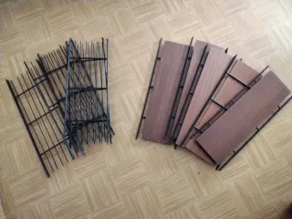 Estantería antigua metal y madera