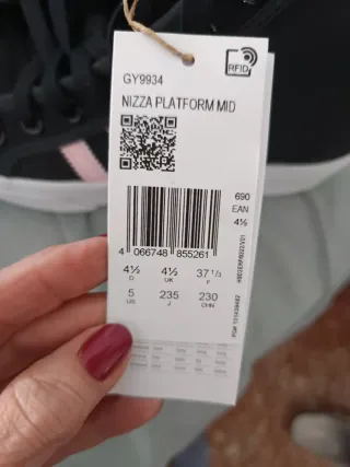 Zapatillas Adidas Nizza Bota Plataforma.