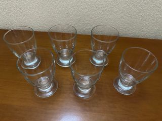 Juego 6 Vasos de Cristal