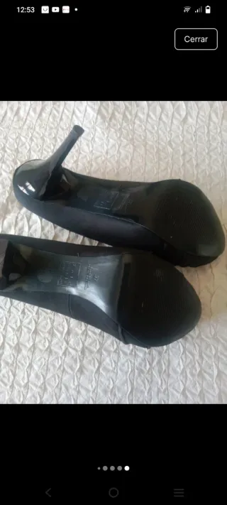 Zapatos de tacón Zara negros