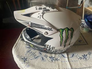 Casco Motocross Monster Energy Blanco