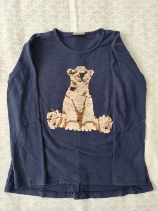 Camiseta manga larga con lentejuelas