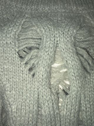 Cuello Zara punto con flecos