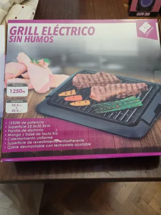 Grill Eléctrico Sin Humos 1250W