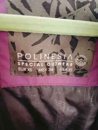 Chaqueta Polinesia Morada Talla XS/34