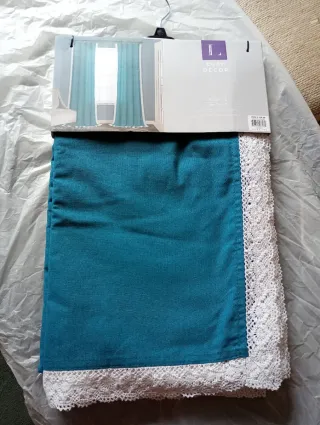 Cortinas Lush Decor Rosalie Turquesa