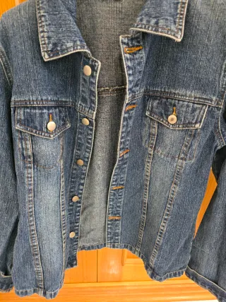 Chaqueta tejana azul